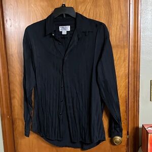 Men's Classic Black Button-Down Shirt